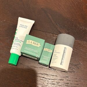 Never used new skincare minis la mer Paula’s choice dermatologica